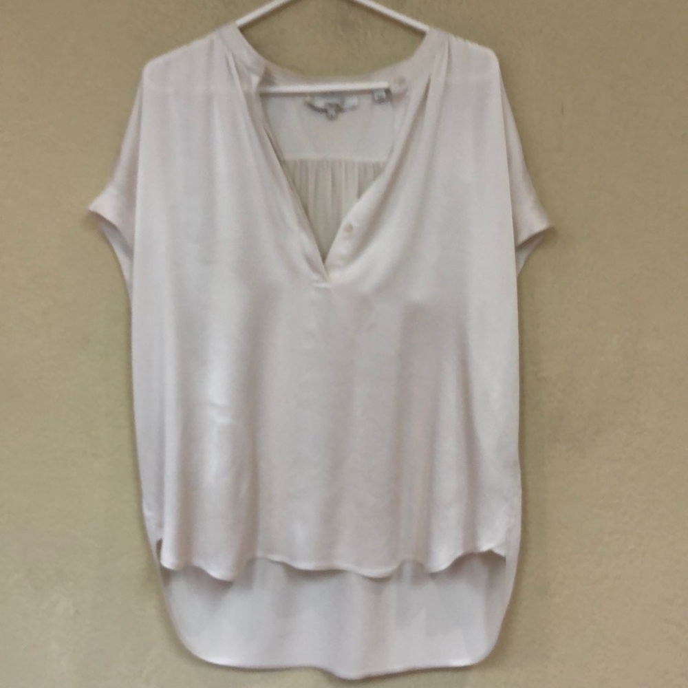 Vince womans 100% silk dolman blouse size large